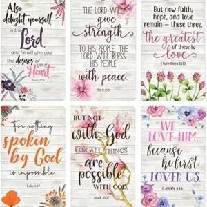 6 Pack Floral Themed Daily Prayer Journals for Women, 5×8 Ch…